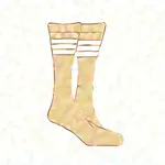 white socks with beige stripes image